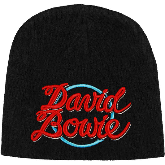 David Bowie 1978 World Tour Logo Beanie Front