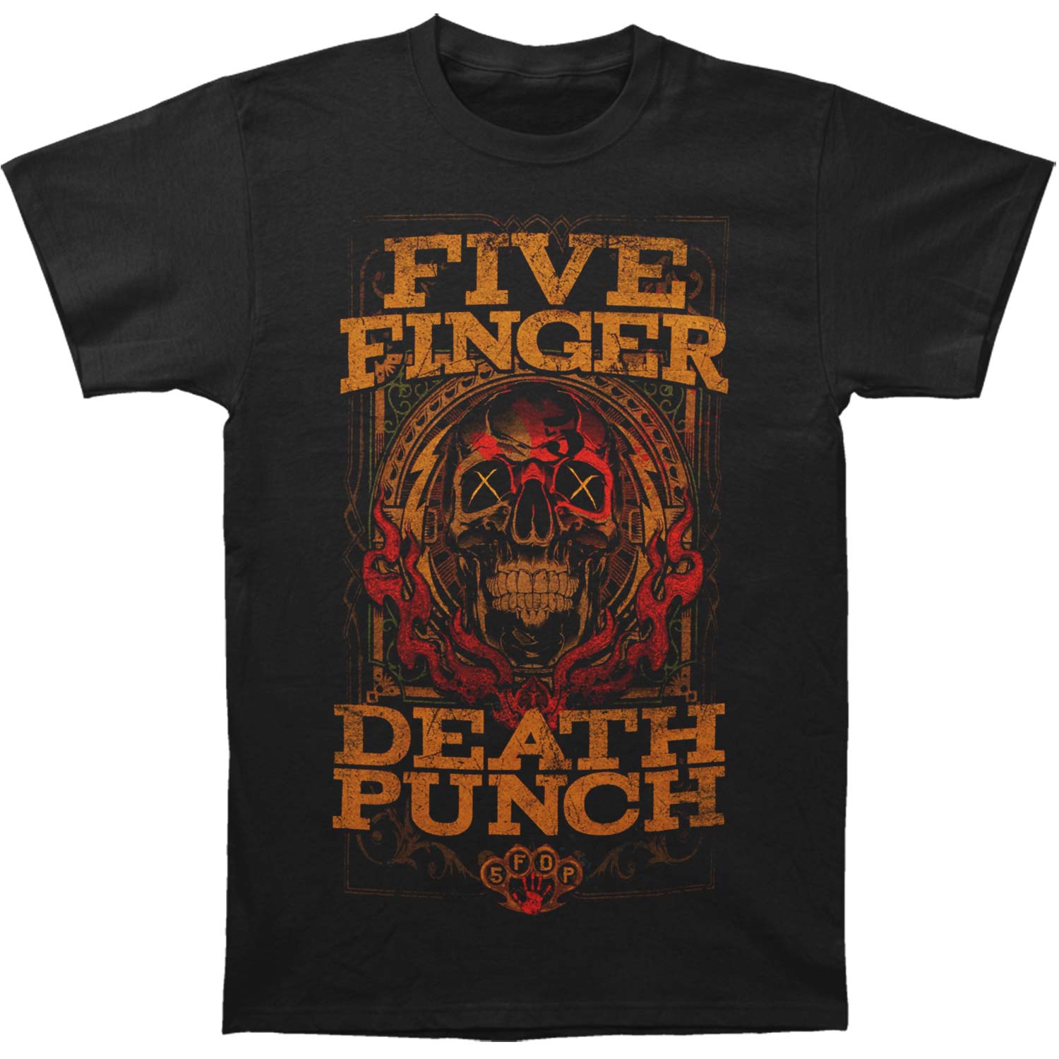 Five Finger Death Punch Wanted Slim Fit T-shirt Front