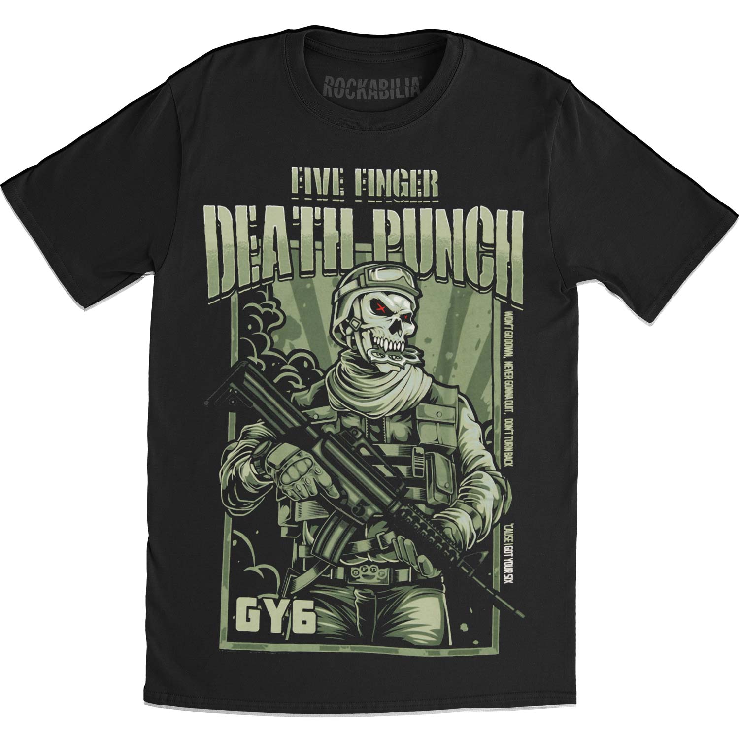 Five Finger Death Punch War Soldier Slim Fit T-shirt Front