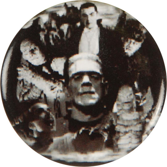 Universal Monsters Monster Collage Button Front