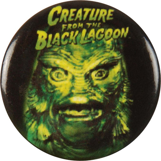 Creature From The Black Lagoon Creature Head (Not Spears) Button Front