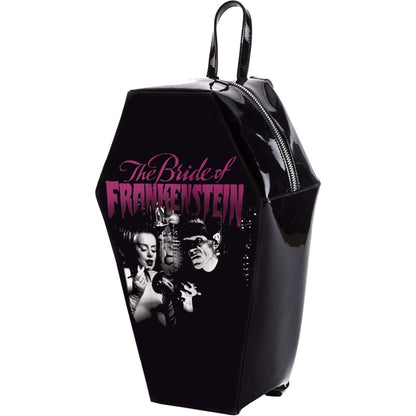 Bride Of Frankenstein Bride Gets Ready Coffin Backpack by Rock Rebel Backpack Front
