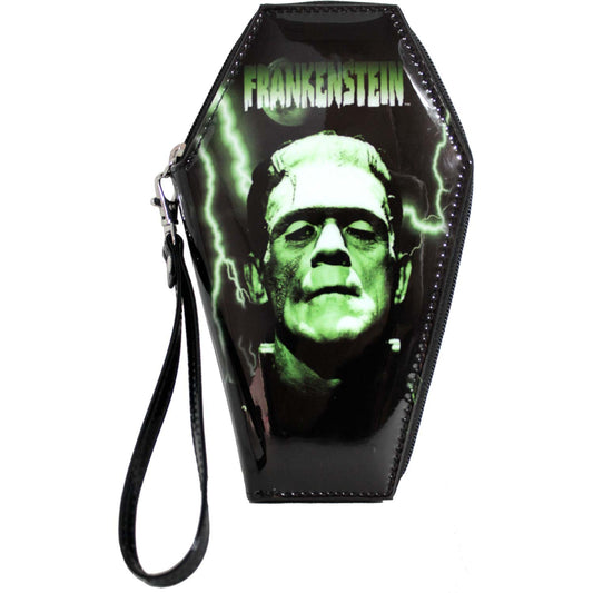 Green Frankenstein Coffin Wallet Wallet Front