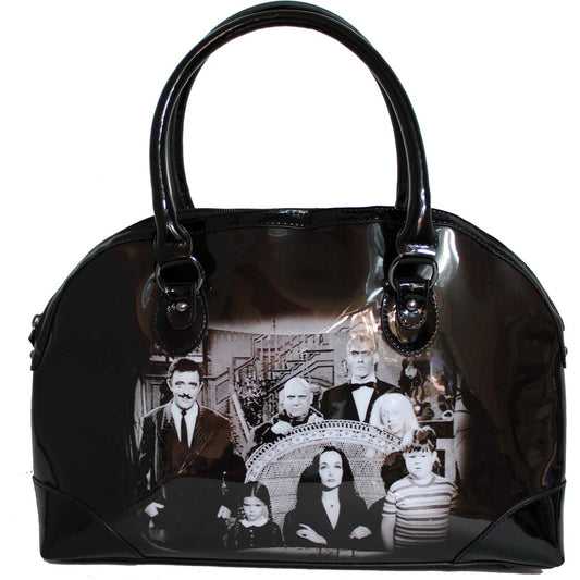 Addams Family A Family Handbag by Rock Rebel Girls Handbag Front