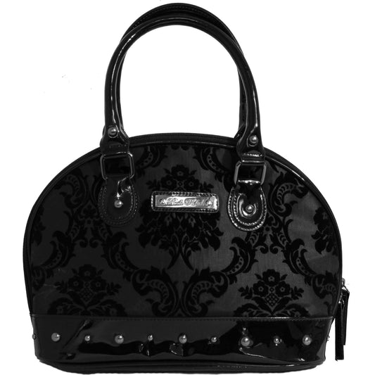 Rock Rebel Damask Margux Handbag In Black Girls Handbag Front