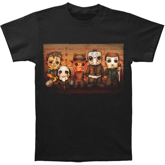 Big Chris Art Church of Horror "Killer Line Up"  Soft T-shirt Front