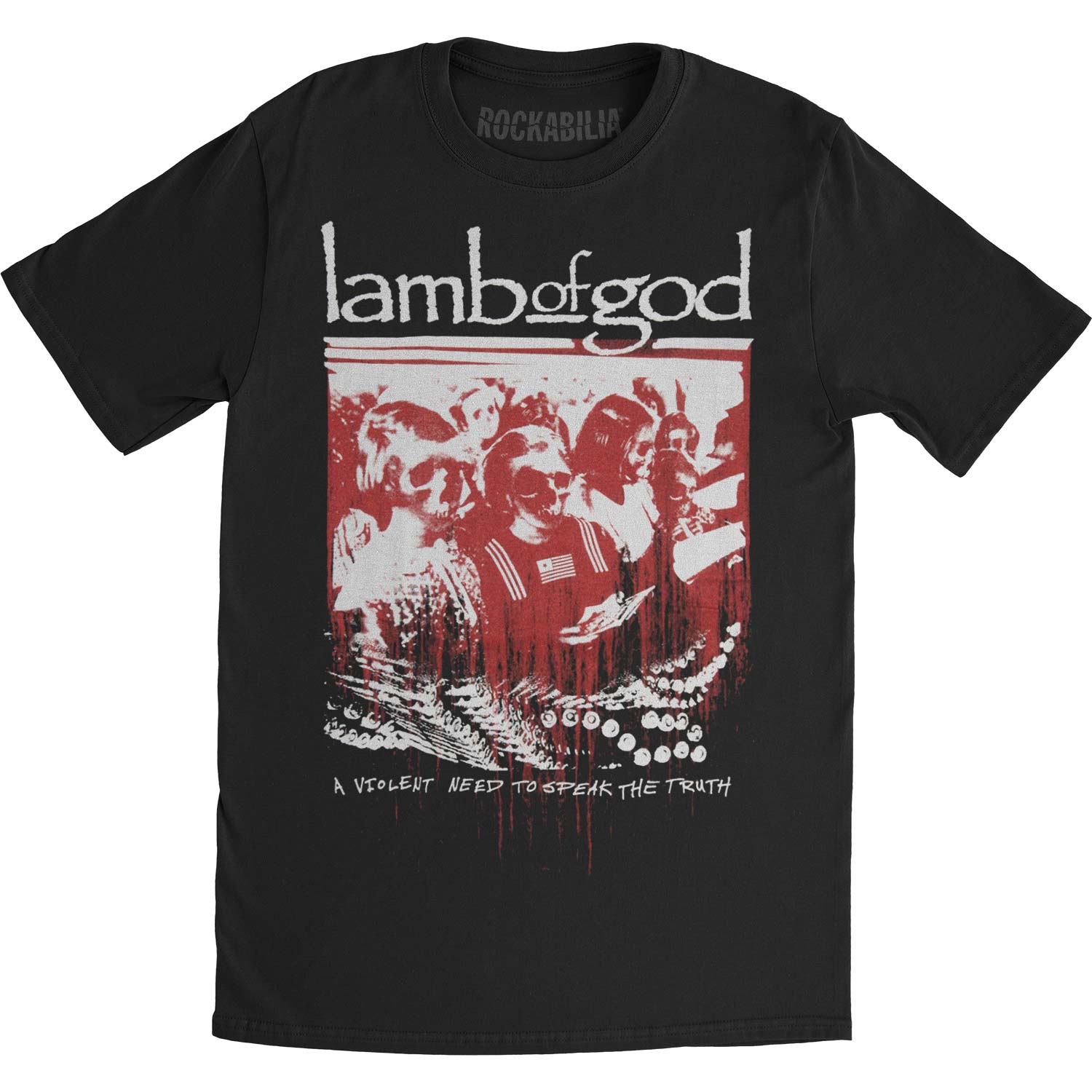 Lamb Of God Enough Is Enough Slim Fit T-shirt Front