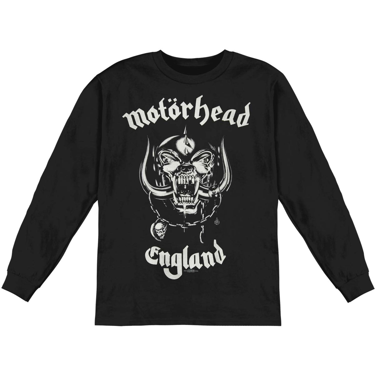 Motorhead England (Back Print) Long Sleeve Front