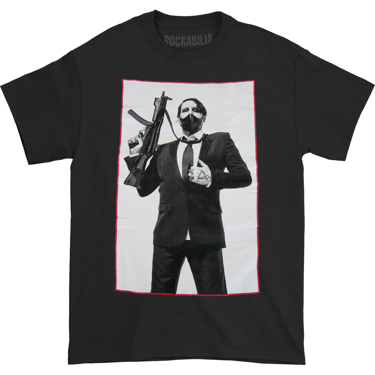 Marilyn Manson Billboard Slim Fit T-shirt Front