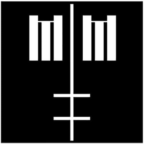 Marilyn Manson Cross Logo Bandana Front