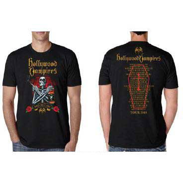 Hollywood Vampires Bad As I Am 2018 Slim Fit T-shirt Front
