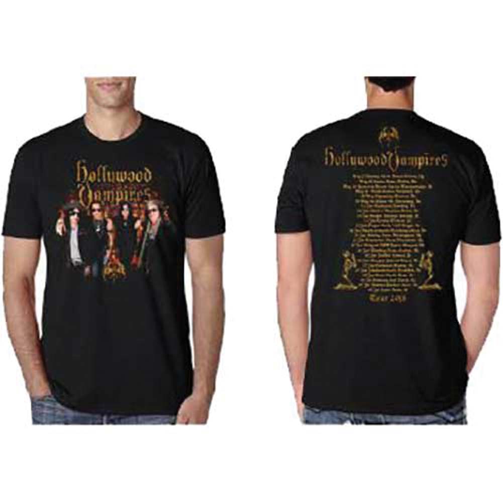 Hollywood Vampires Photo Vampires 2018 Slim Fit T-shirt Front