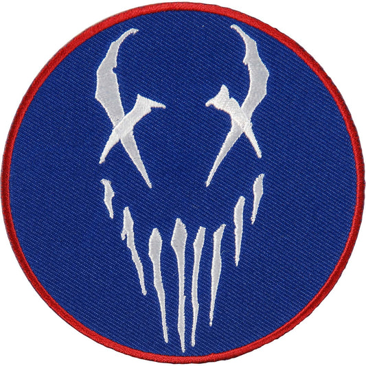 Mushroomhead X Face Blue Embroidered Patch
