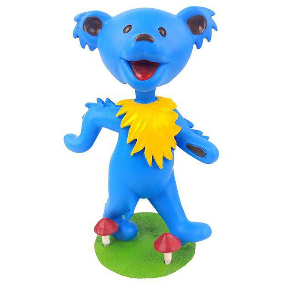 Grateful Dead BLUE 6" Dancing Bear Bobblehead Head Knocker Front