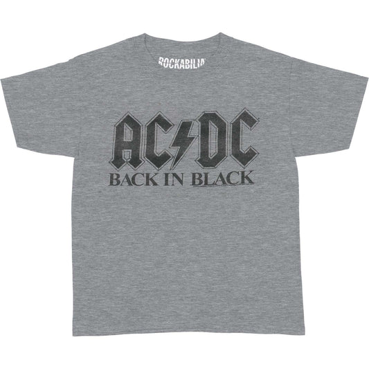 AC/DC Bib In Black Kids Childrens T-shirt Front