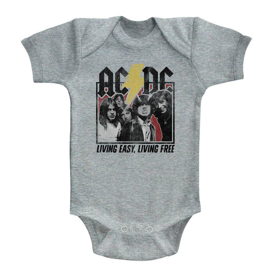 AC/DC Hwy2hell Lyrics Kids Bodysuit Front