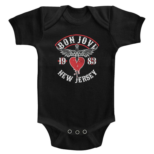Bon Jovi Nj38 Kids Bodysuit Front