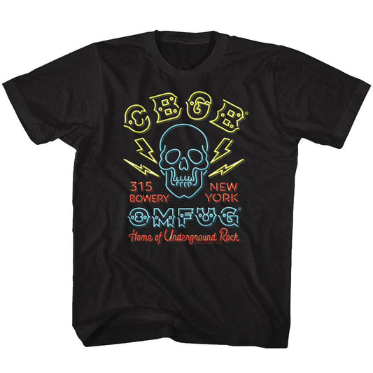 Cbgb Neon Sign Kids Childrens T-shirt
