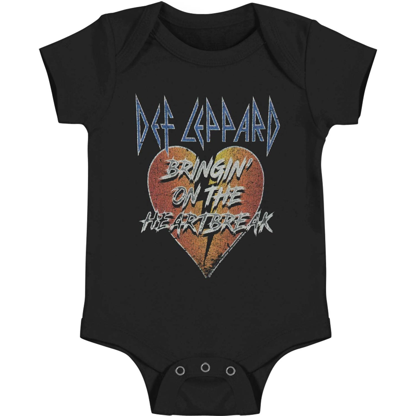Def Leppard Bringin Kids Bodysuit Front