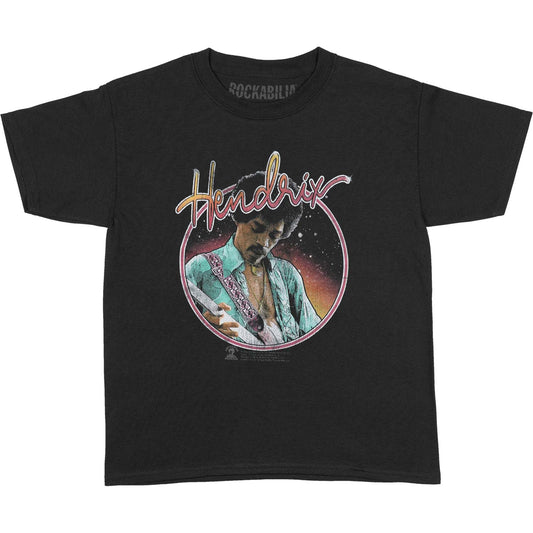 Jimi Hendrix Neon Kids Childrens T-shirt Front