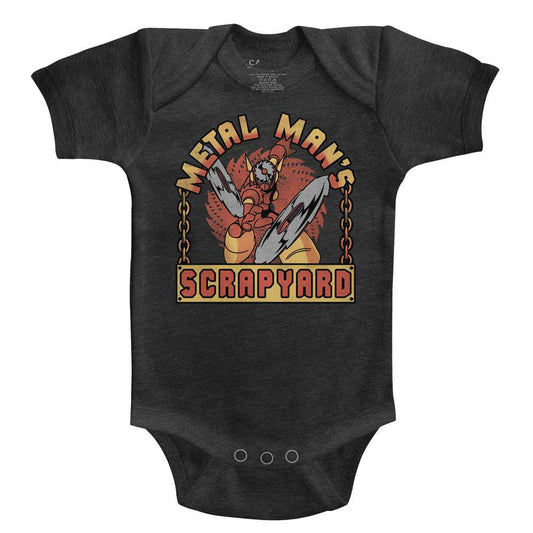 Mega Man Scrapyard Sign Kids Bodysuit Front