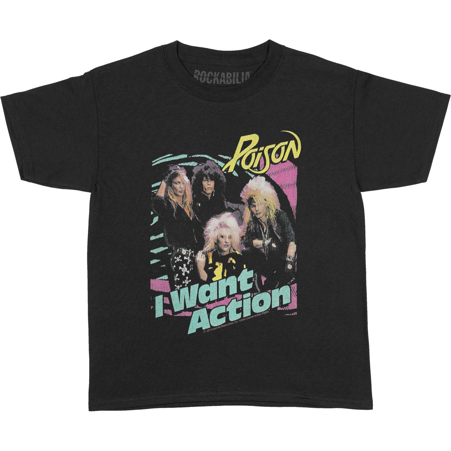 Poison Bright Action Kids Childrens T-shirt Front