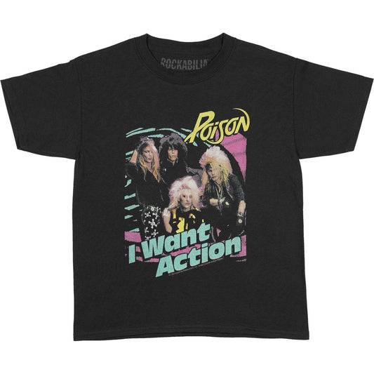 Poison Bright Action Kids Childrens T-shirt Front