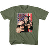 Guile With Flag Kids Childrens T-shirt