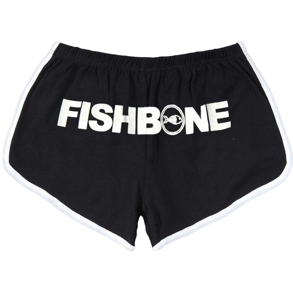 Fishbone Logo Running Shorts Booty Shorts Back