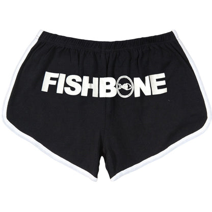 Fishbone Logo Running Shorts Booty Shorts Back