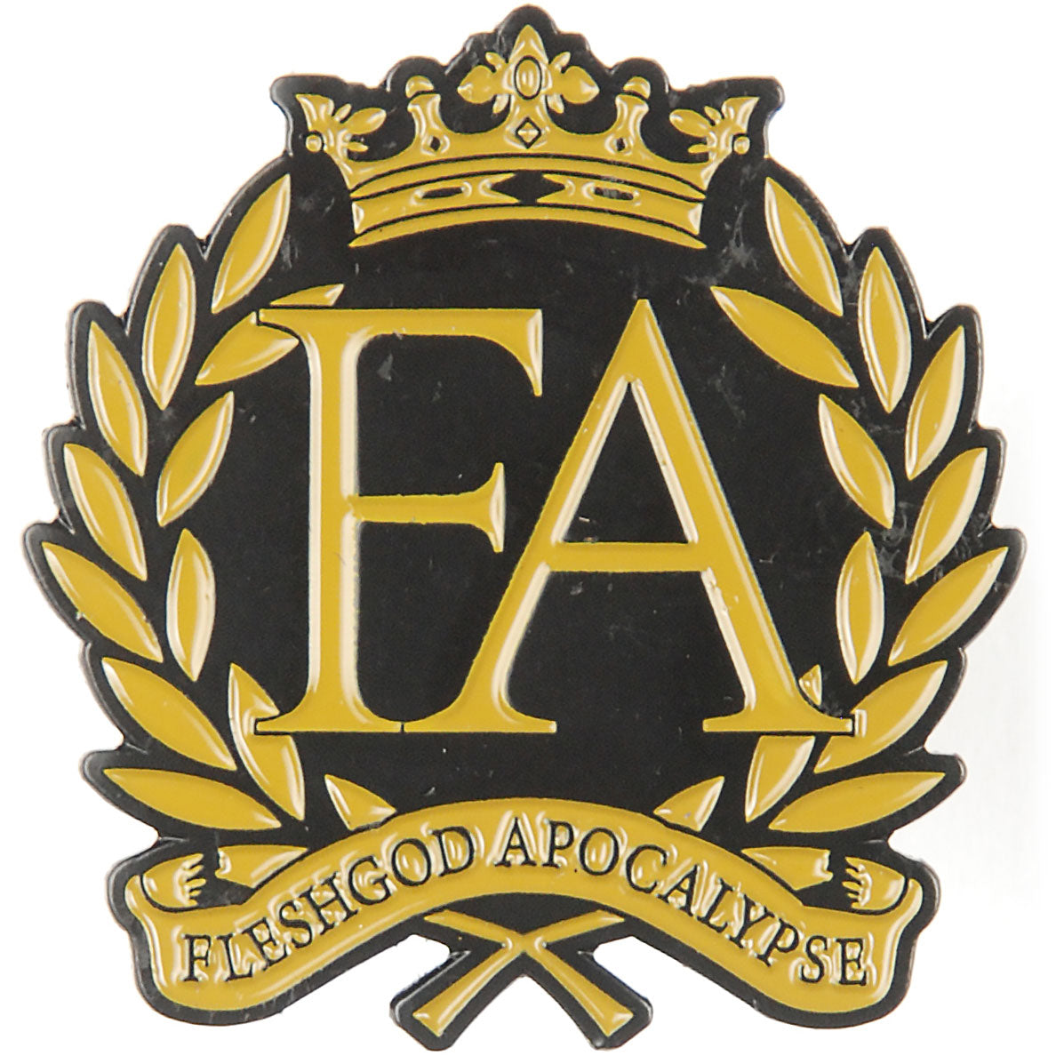 Laurel Enamel Pin Pewter Pin Badge