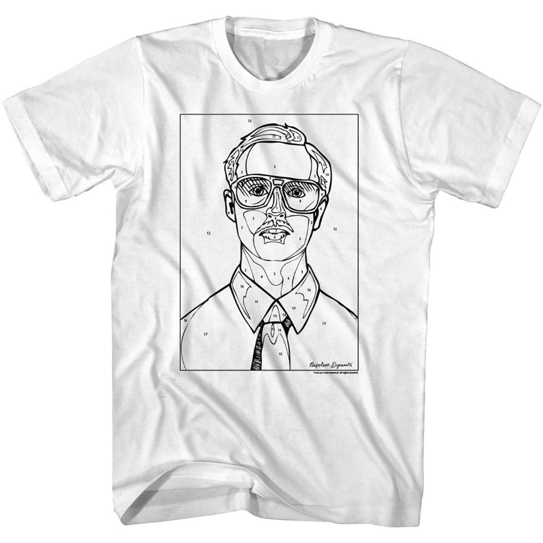 Napoleon Dynamite Kip By Numbers T-shirt