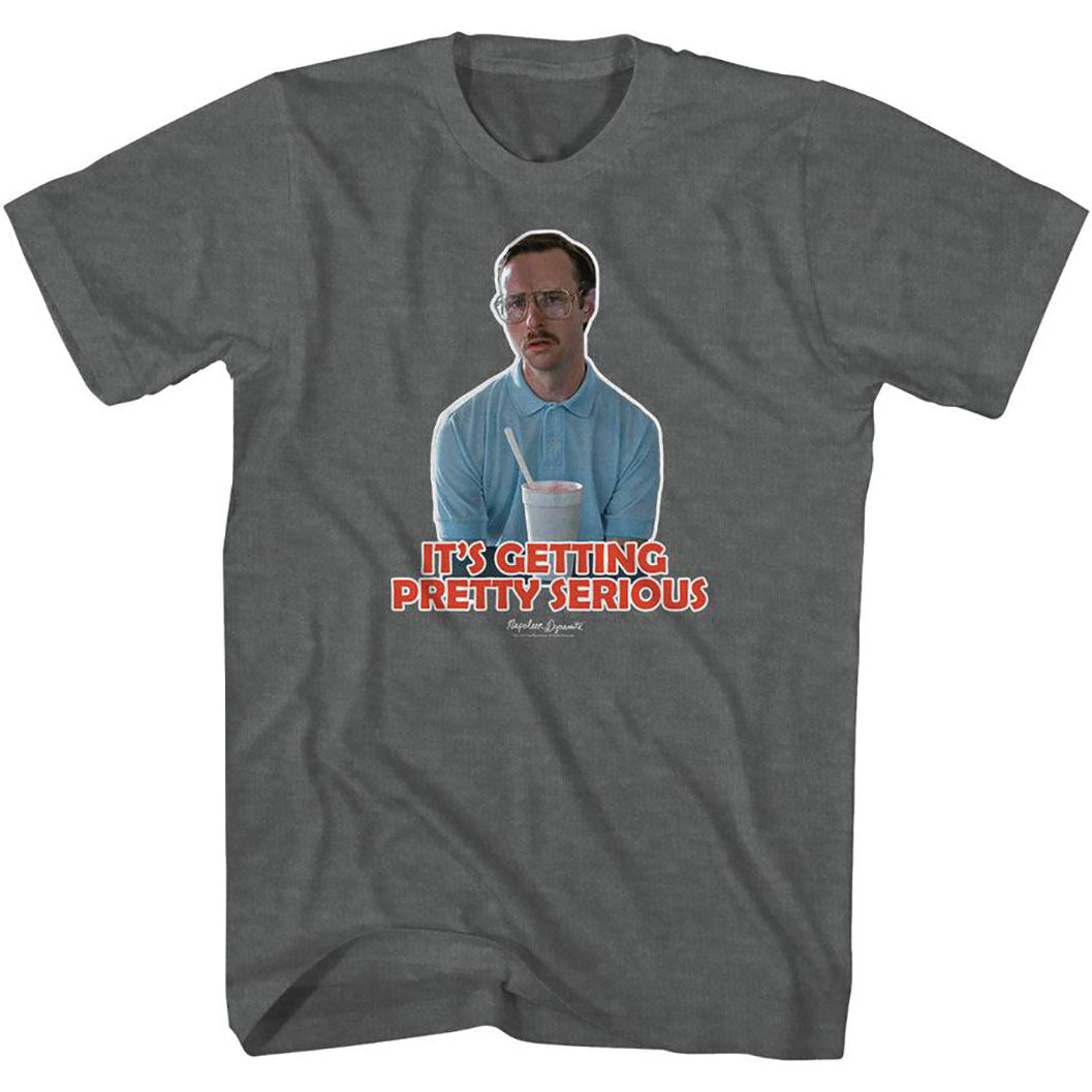 Napoleon Dynamite Getting Serious Outline T-shirt