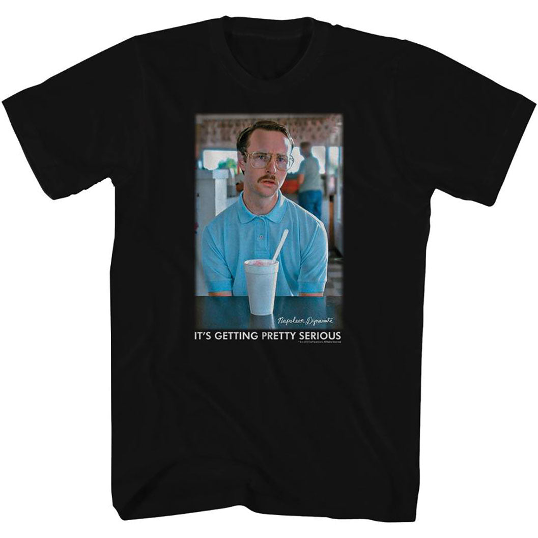 Napoleon Dynamite Getting Serious Faded T-shirt