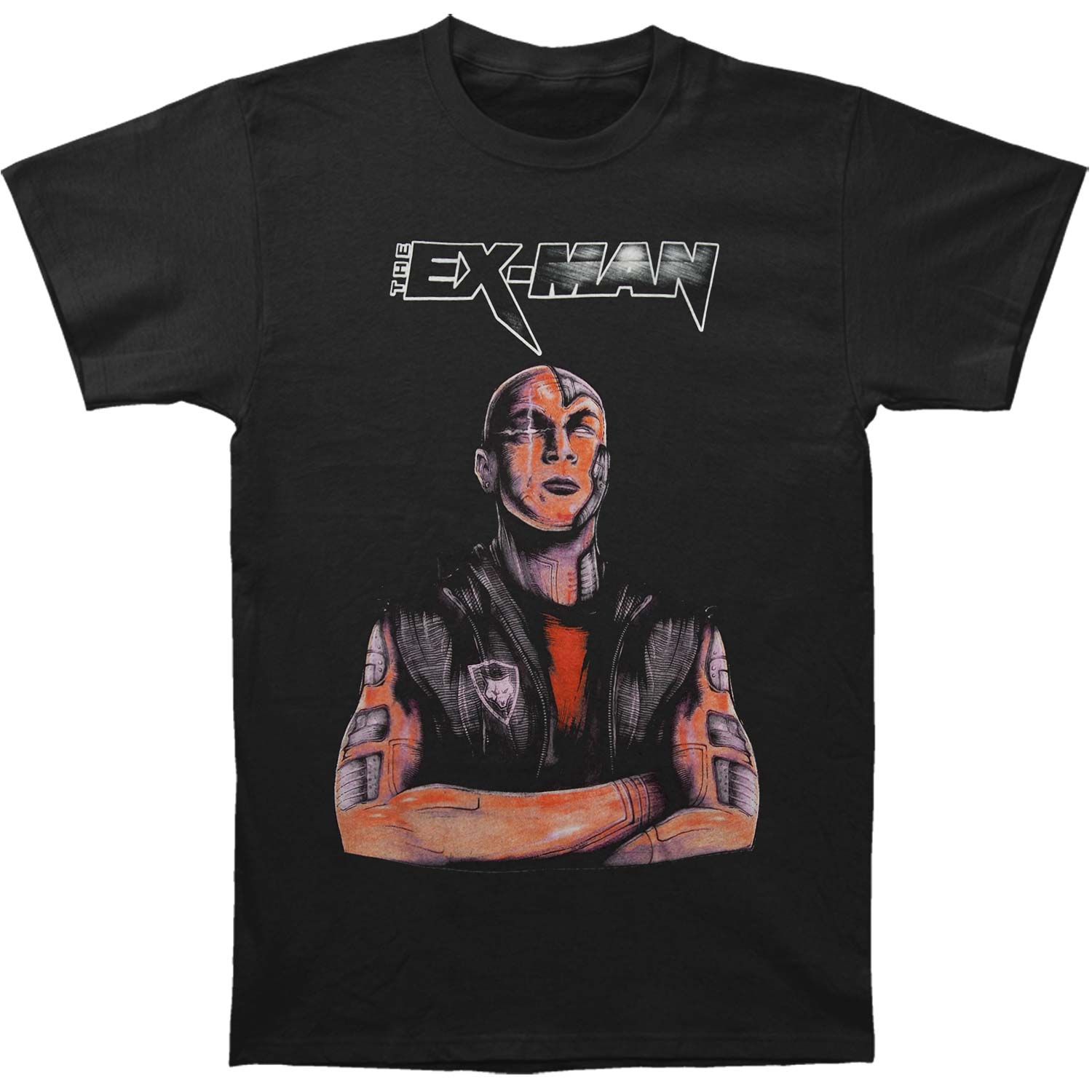 Doc Coyle (The Ex-Man Podcast) Ex Man Design Slim Fit T-shirt Front