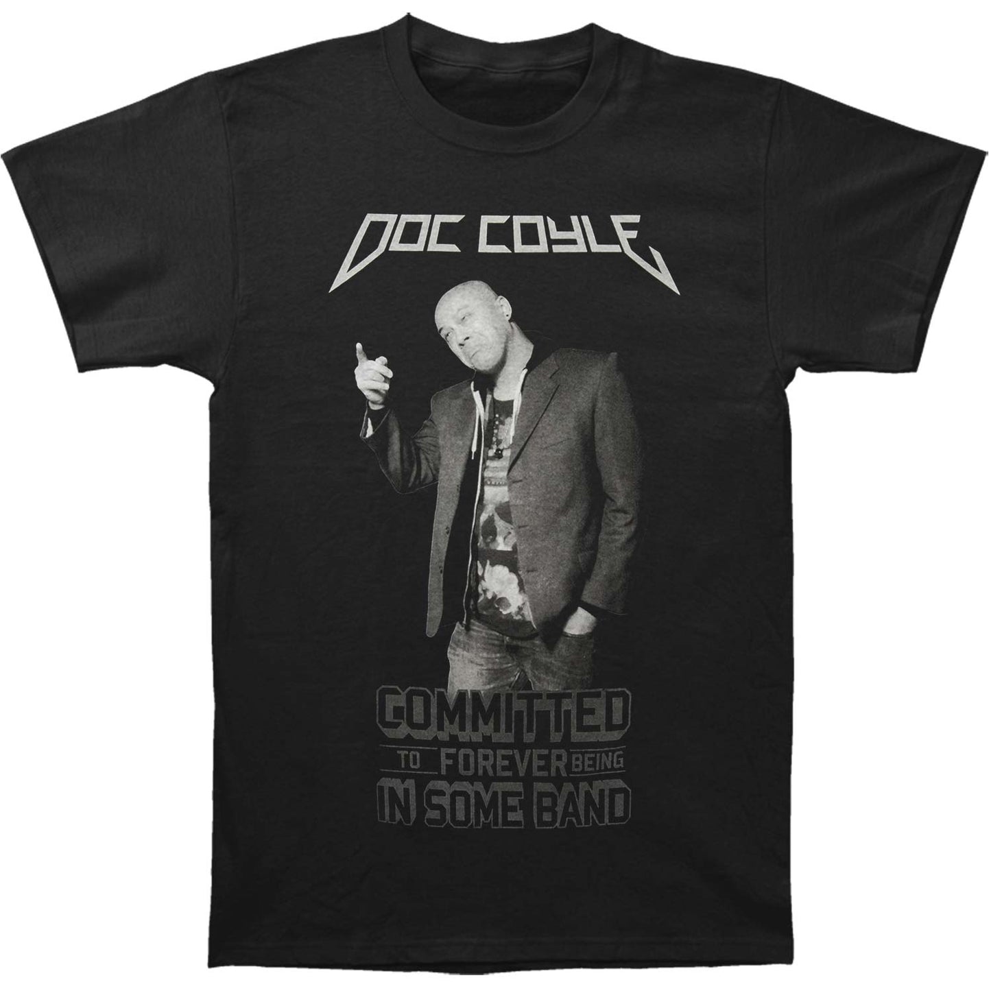 Doc Coyle (The Ex-Man Podcast) Doc Coyle Design (Forever Committed) Slim Fit T-shirt Front