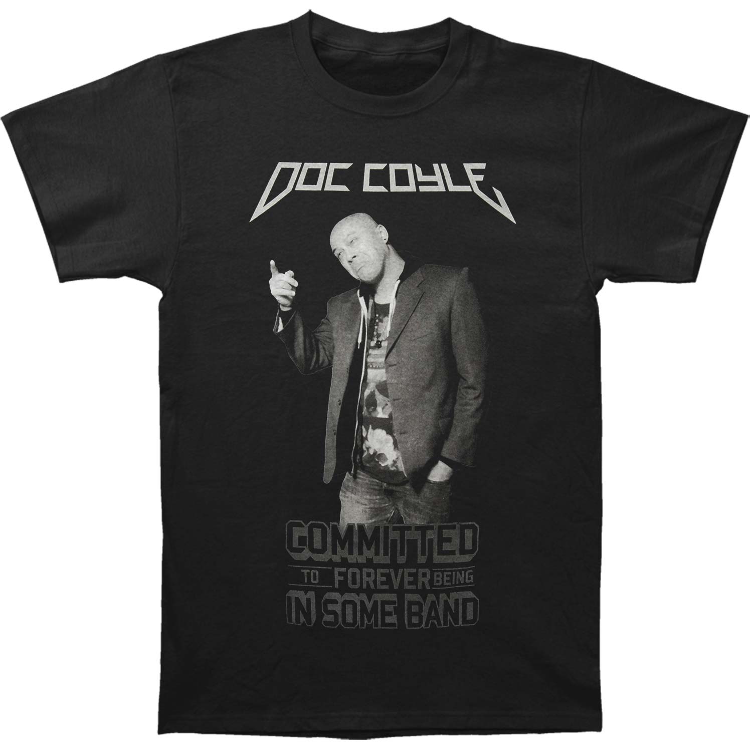 Doc Coyle (The Ex-Man Podcast) Doc Coyle Design (Forever Committed) Slim Fit T-shirt Front