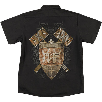 Hammerfall Hammer Shield Work Shirt Back