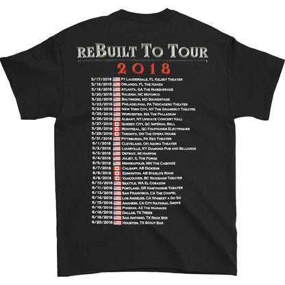 Hammerfall Rebuilt To Tour USA 2018 T-shirt Back