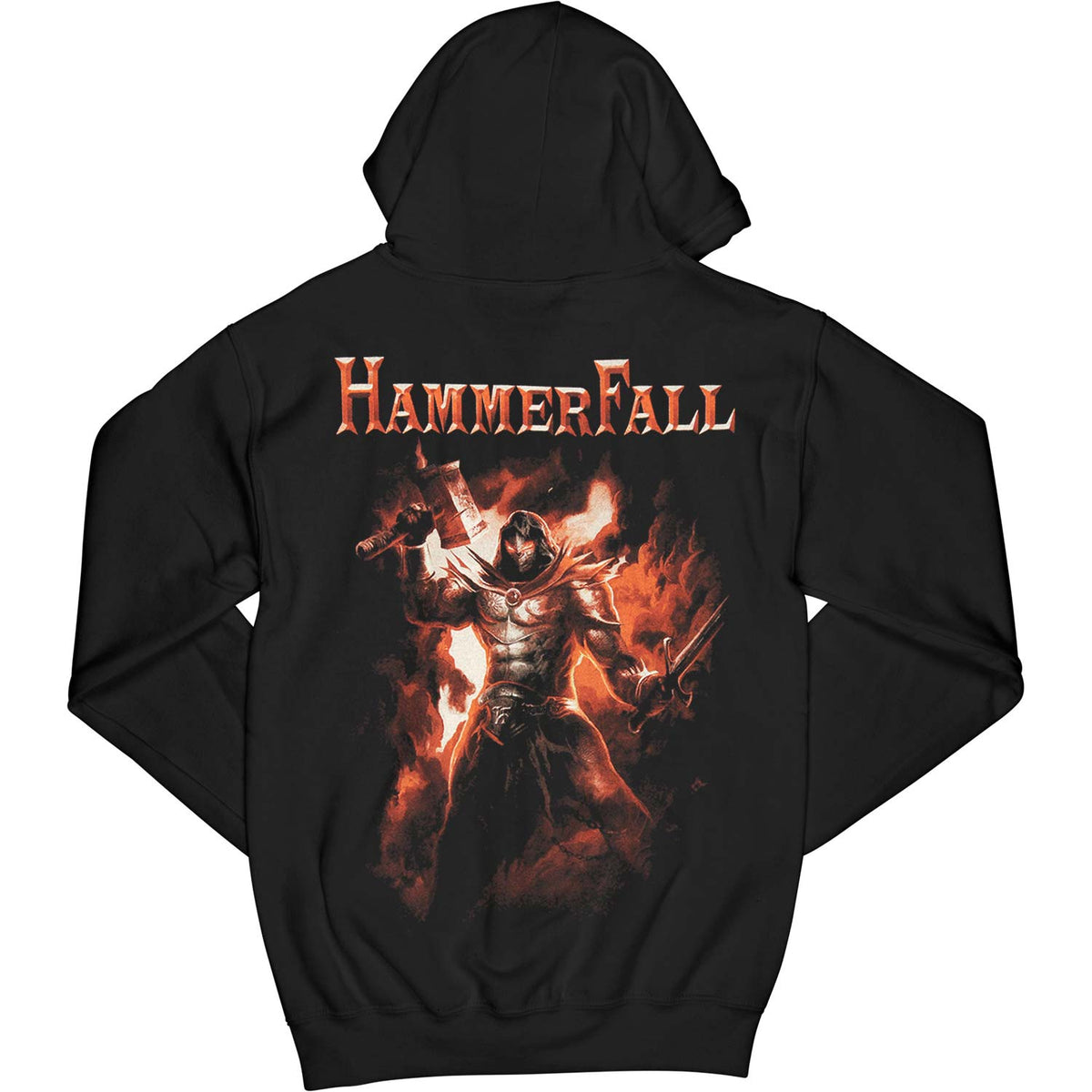 Hammerfall Win Or Die Zip Hoodie Zippered Hooded Sweatshirt Back