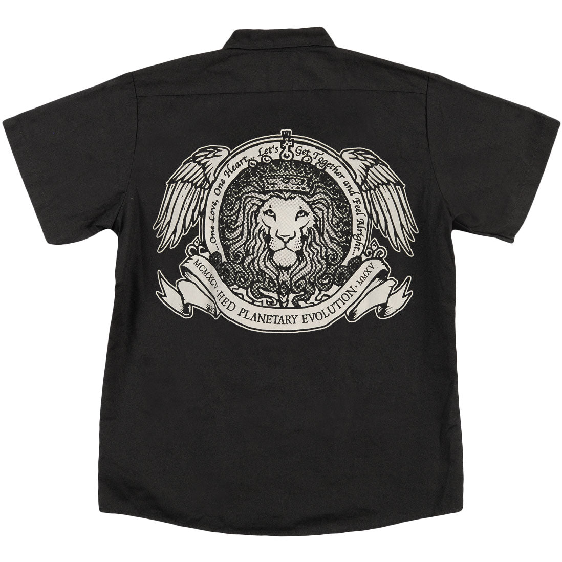 (hed)pe Skull Lion Work Shirt Back