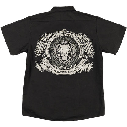 (hed)pe Skull Lion Work Shirt Back