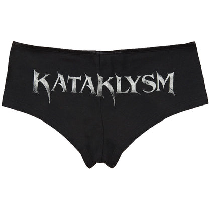Kataklysm Skull Black Booty Shorts Back
