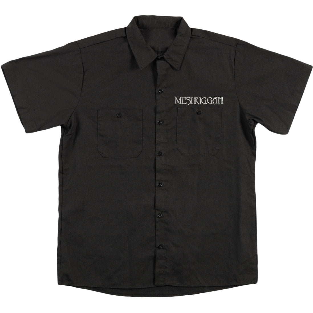 Meshuggah Silver Crest Logo Work Shirt Front