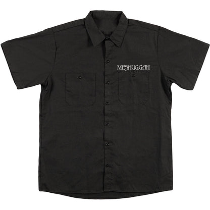 Meshuggah Silver Crest Logo Work Shirt Front