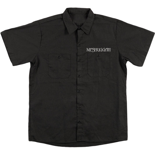 Meshuggah Silver Crest Logo Work Shirt Front