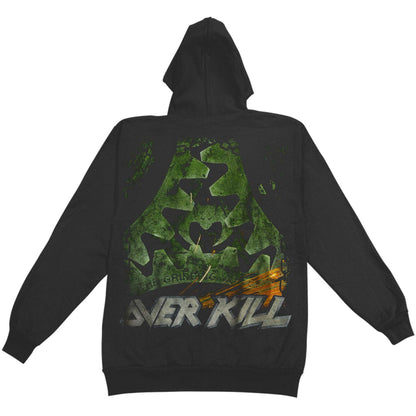 Overkill Grinding Wheel Zip Hoodie Zippered Hooded Sweatshirt Back