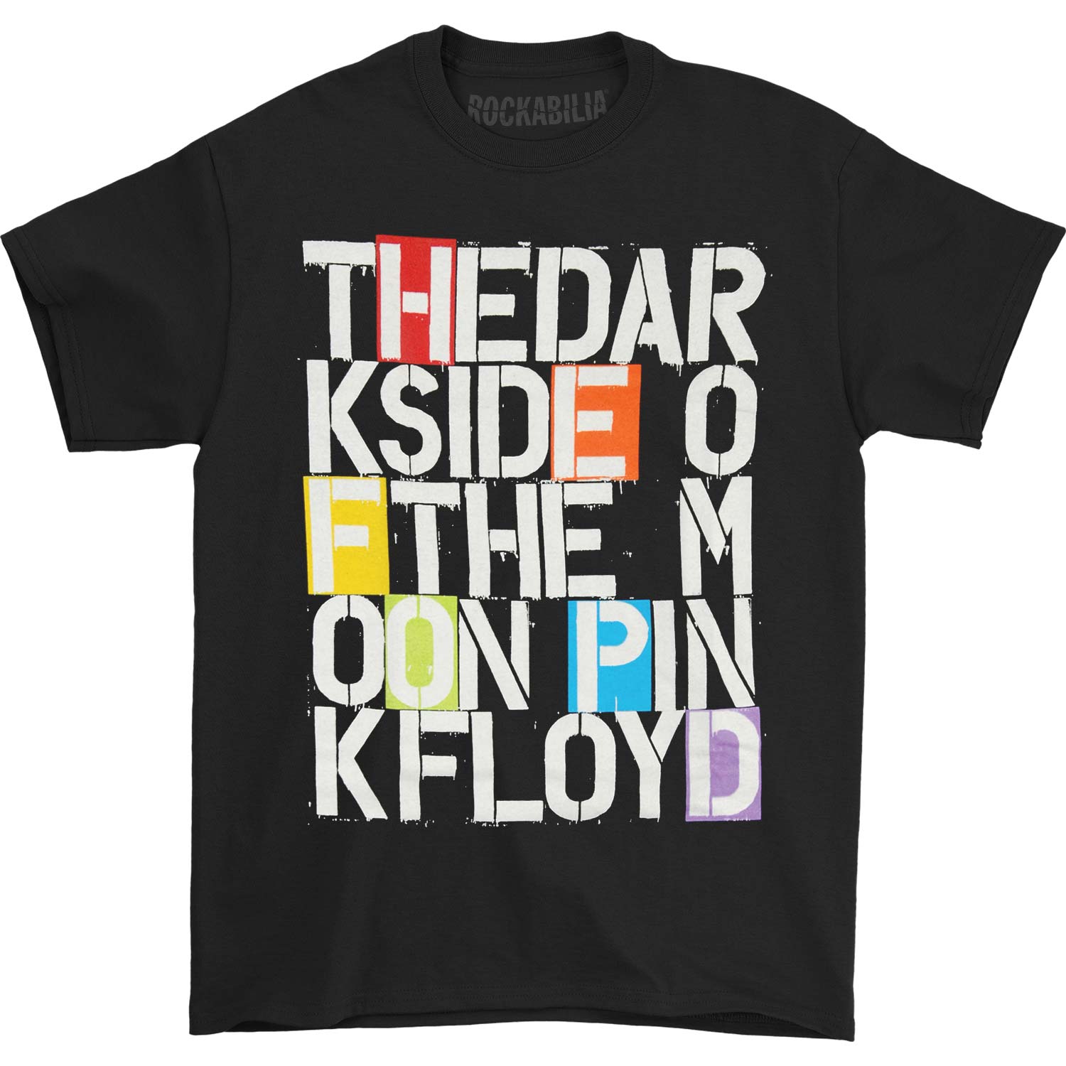 Pink Floyd Stencil Letters T-shirt Front
