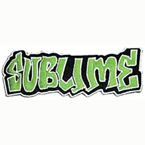 Sublime Embroidered Patch Front