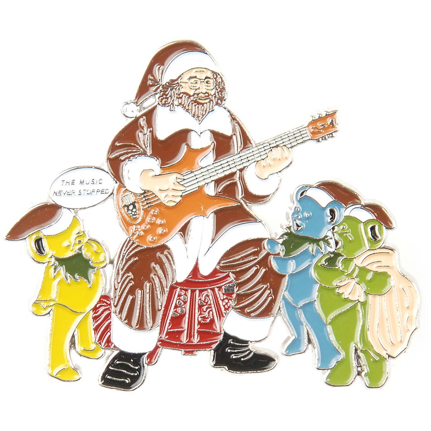 Grateful Dead Music Never Stopped Pewter Pin Badge